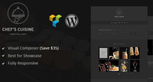 Chef's Cuisine – minimalistisches Restaurant Reservierung WordPress Template