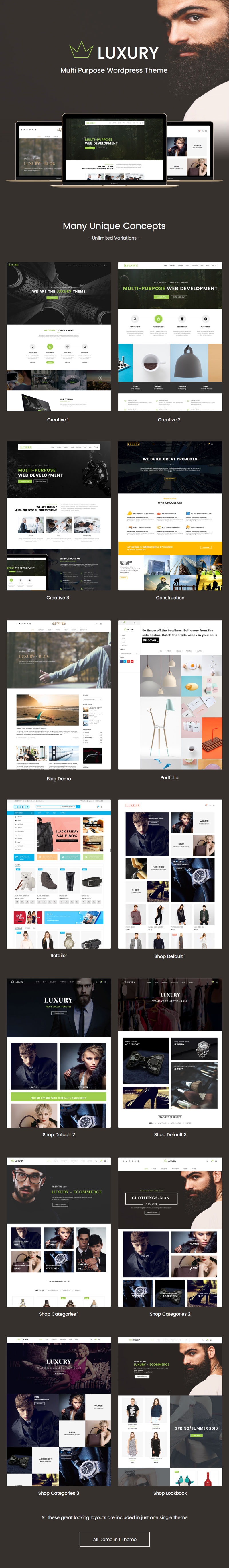 Luxus - Mode WooCommerce WordPress Template