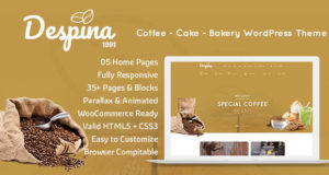 Despina – Kaffee, Kuchen und Restaurant WordPress Vorlage