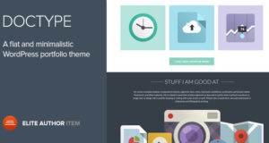 Doctype – Ein flaches und minimales Portfolio-Template