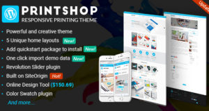 Druckerei - WordPress Responsive Printing Layout