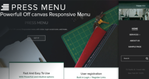 Drücken Sie Menü - Responsive Off Canvas Menu