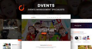 Dvents – Veranstaltungen Management Firmen und Agenturen WordPress Layout