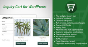 Einfache Anfrage Warenkorb für WordPress