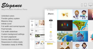 Eleganz – Responsive Portfolio WordPress Vorlage