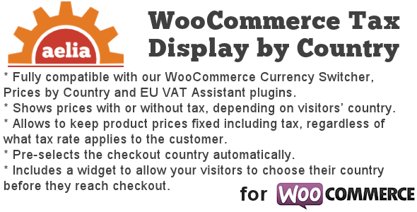 Steueranzeige nach Land für WooCommerce