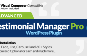 Erweiterte Testimonials Manager Pro WordPress Plugin