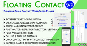 Floating Kontakt – Floating Quick Kontakt WordPress Plugin