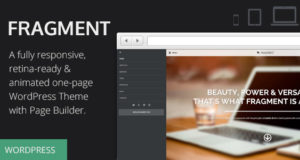 Fragment – Responsive One Page WordPress Vorlage