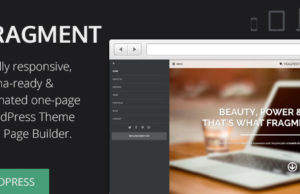 Fragment – Responsive One Page WordPress Vorlage