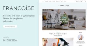 Francoise - Persönliches WordPress Blog Vorlage