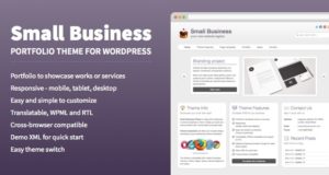 Kleinunternehmen – Portfolio Layout für WordPress