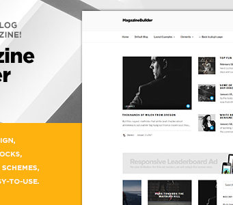 Magazine Builder / Verwandle dein Blogthema in ein Magazinthema!