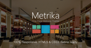 Metrika – Responsives OnePage WordPress Layout