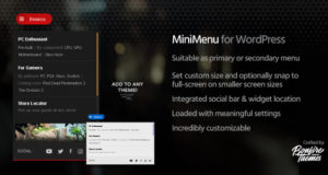 MiniMenu für WordPress