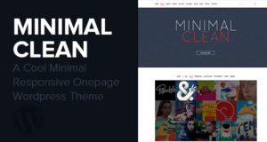 Minimal Clean – Ein cooles Onepage WordPress Layout