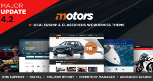 Motoren – Automotive, Autohändler, Autovermietung, Auto, Kleinanzeigen, Inserat WordPress Layout
