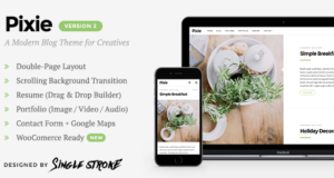 Pixie - Modernes WordPress Blog Layout für Kreative