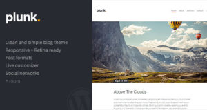 Plunk – WordPress-Blog-Thema