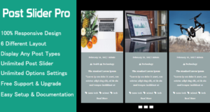 Post Slider Pro – Erweiterte WordPress Post Slider