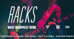 Racks – ein Old School Style Musik WordPress Vorlage