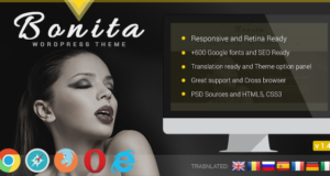 Responsives WordPress Vorlage von Bonita