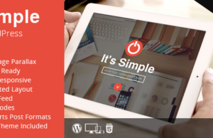 SIMPLE – Einfaches Parallax Retina WordPress Template