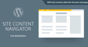 Site Content Navigator für WordPress