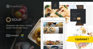 Suppe – Restaurant mit Online-Bestellsystem WP Vorlage