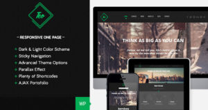 Teo – Responsive Parallax Single Page Vorlage