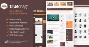 Truemag – AD & AdSense Optimiertes Magazin WordPress Layout