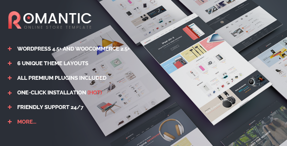 Wordpress Shop Template VG Romantic - Responsive Multipurpose WooCommerce Theme