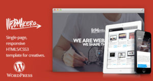 Webmakers – eine Seite WordPress Layout