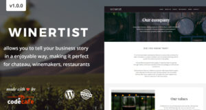 Winerist – Ein atemberaubendes Weingut WordPress Vorlage
