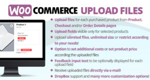 WooCommerce Hochladen von Dateien