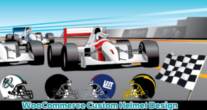 WooCommerce benutzerdefinierte Super Bowl Helm Designer