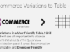 Woocommerce Variationen zu Tabelle - Grid