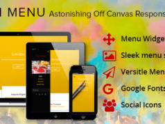 WordPress Off Canvas Menü - FlyIn Menü