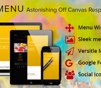 WordPress Off Canvas Menü - FlyIn Menü