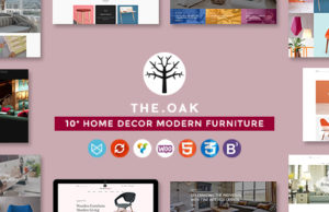WordPress WooCommerce Template für Möbel Dekoration Design eCommerce Store | WP TheOak