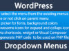 WordPress Menü Dropdown