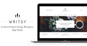 Writsy – Ein sauberes & verblasstes Vintage WordPress Blog Template