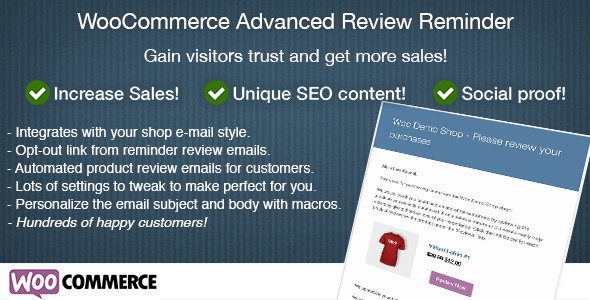 WooCommerce Advanced Review Erinnerung
