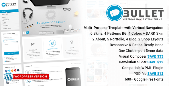 Responsives OnePage Wordpress Vorlage von Alfa