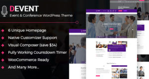 D Ereignis – Ereignis u. Konferenz WordPress Template