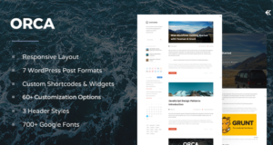 Orca – Responsives WordPress Blog Template