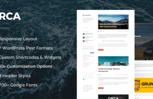 Orca – Responsives WordPress Blog Template
