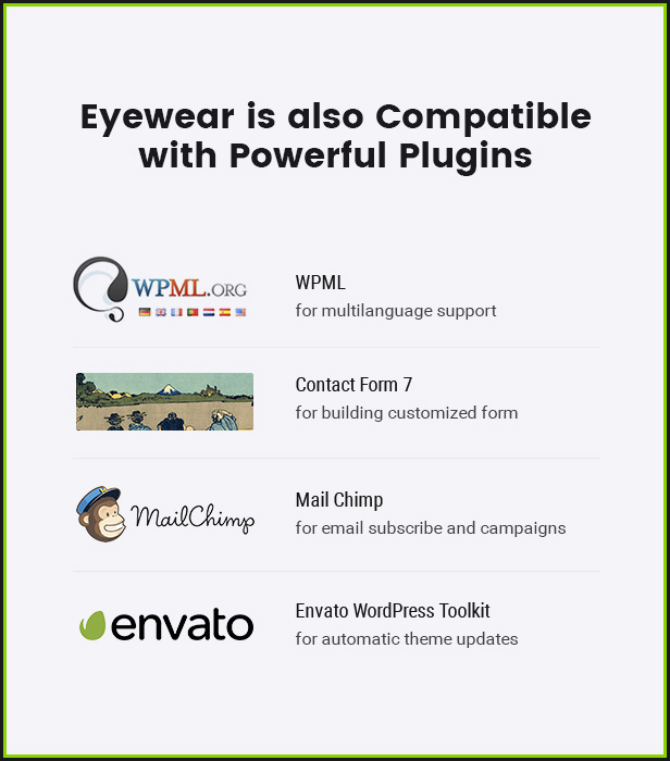 Eyewear WooCommerce WordPress Layout