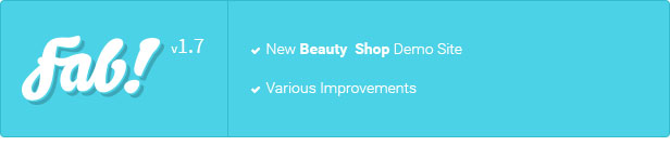 FAB das ultimative Material Design Commerce Shop Template Update 1.5