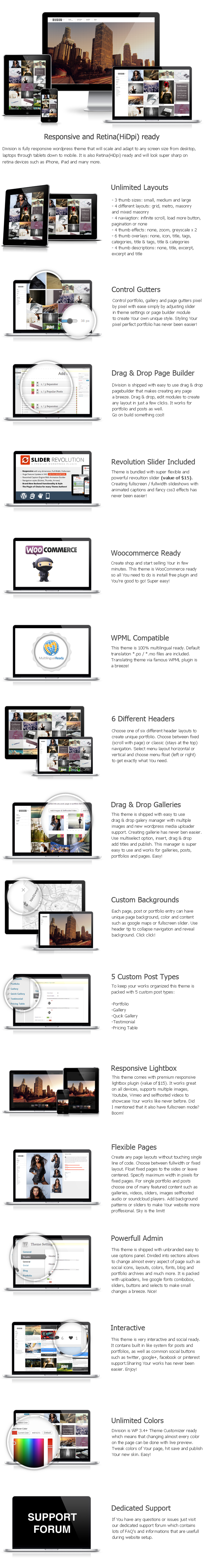 Abteilung - Vollbild Portfolio Fotografie Layout - Agentur zweigelb